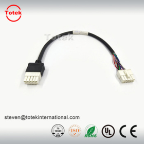 TE 1-1586019 RCPT VAL-U-LOK V0 10Pin female pitch 4.2mm overmolded mini fit customized wire harness